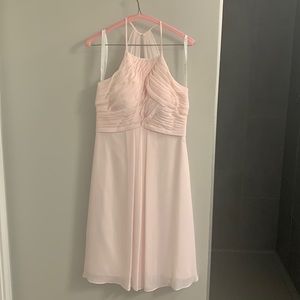 Azazie Blushing Pink Bridesmaid dress